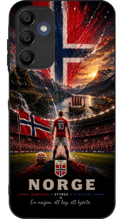 Samsung Galaxy A16 Case Hülle - Silikon schwarz Fussball Norwegen splash 2026