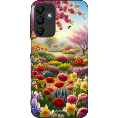 Samsung Galaxy A16 Case Hülle - Silikon schwarz Frühling 25 Strauß Frühling
