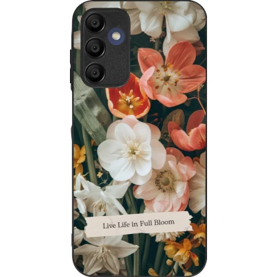 Samsung Galaxy A16 Case Hülle - Silikon schwarz Full Bloom Spring 2026