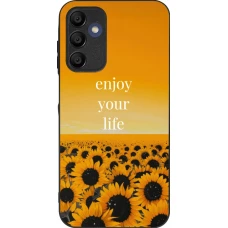 Coque Samsung Galaxy A16 - Silicone rigide noir Summer 2026 Enjoy your life
