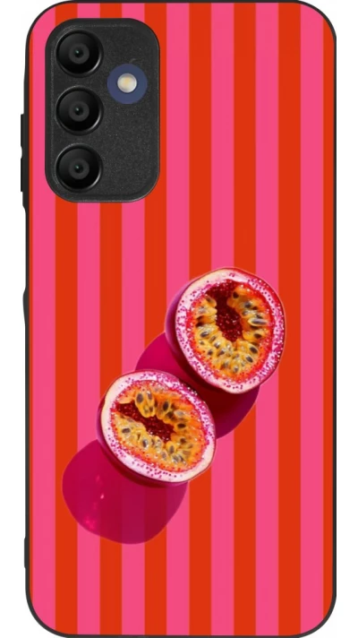 Coque Samsung Galaxy A16 - Silicone rigide noir Passion fruit Summer 2026