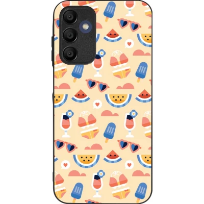 Samsung Galaxy A16 Case Hülle - Silikon schwarz Pattern Summer 2026
