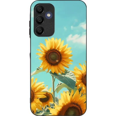 Samsung Galaxy A16 Case Hülle - Silikon schwarz Sunflowers Summer 2026