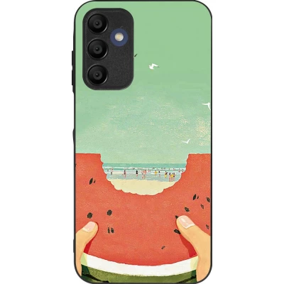 Samsung Galaxy A16 Case Hülle - Silikon schwarz Views through a watermelon Summer 2026