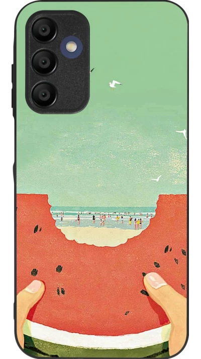 Coque Samsung Galaxy A16 - Silicone rigide noir Views through a watermelon Summer 2026