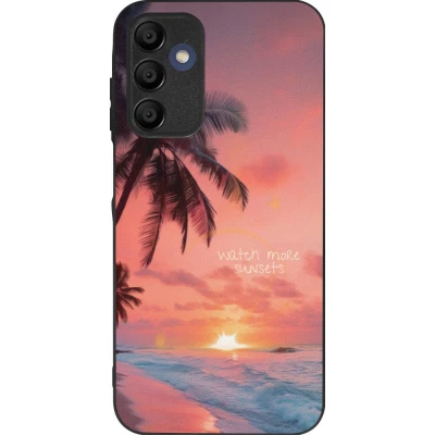Samsung Galaxy A16 Case Hülle - Silikon schwarz Watch more sunsets Summer 2026