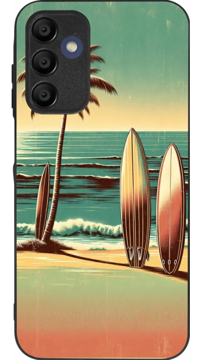 Samsung Galaxy A16 Case Hülle - Silikon schwarz Surf Paradise