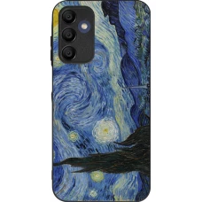 Samsung Galaxy A16 Case Hülle - Silikon schwarz Kunstbild - Sternennacht - Van Gogh
