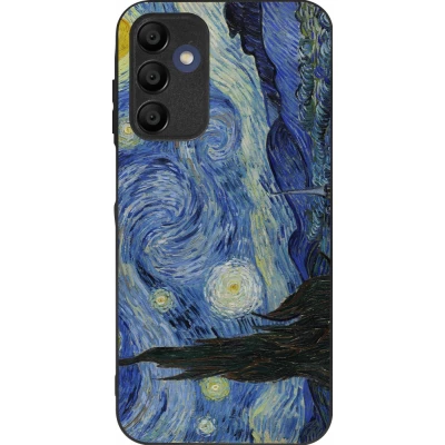 Samsung Galaxy A16 Case Hülle - Silikon schwarz Kunstbild - Sternennacht - Van Gogh