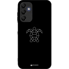 Samsung Galaxy A16 Case Hülle - Silikon schwarz Turtles lines on black