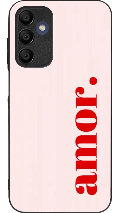 Samsung Galaxy A16 Case Hülle - Silikon schwarz Valentine 2024 amor