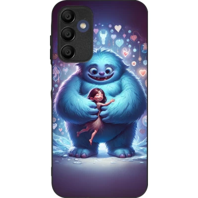 Coque Samsung Galaxy A16 - Silicone rigide noir Valentine 2024 Fluffy Love
