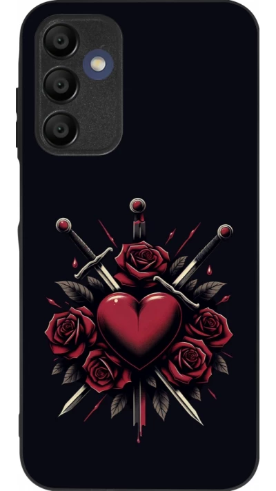 Samsung Galaxy A16 Case Hülle - Silikon schwarz Valentine 2024 gothic love