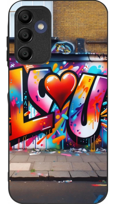 Samsung Galaxy A16 Case Hülle - Silikon schwarz Valentin 2025 Liebe U Tag