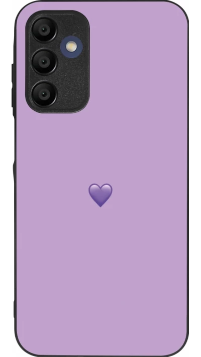 Samsung Galaxy A16 Case Hülle - Silikon schwarz Valentine 2023 purpule single heart