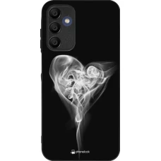 Coque Samsung Galaxy A16 - Silicone rigide noir Valentine 2022 Black Smoke