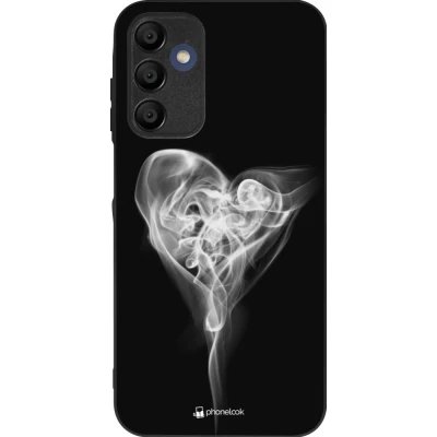 Coque Samsung Galaxy A16 - Silicone rigide noir Valentine 2022 Black Smoke