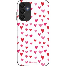 Samsung Galaxy A16 Case Hülle - Silikon schwarz Valentine 2022 Many pink hearts
