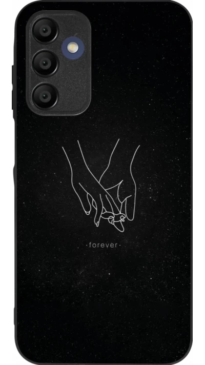 Samsung Galaxy A16 Case Hülle - Silikon schwarz Valentine 2023 hands forever