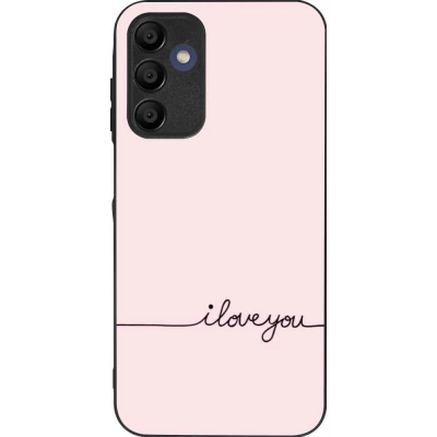 Samsung Galaxy A16 Case Hülle - Silikon schwarz Valentine 2023 i love you writing