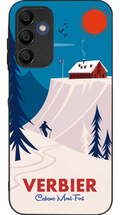 Samsung Galaxy A16 Case Hülle - Silikon schwarz Verbier Cabane Mont-Fort