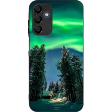Coque Samsung Galaxy A16 - Silicone rigide noir Winter 22 Northern Lights