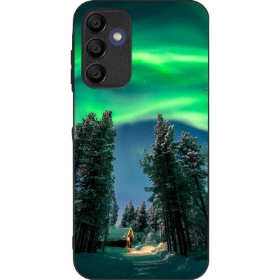 Coque Samsung Galaxy A16 - Silicone rigide noir Winter 22 Northern Lights