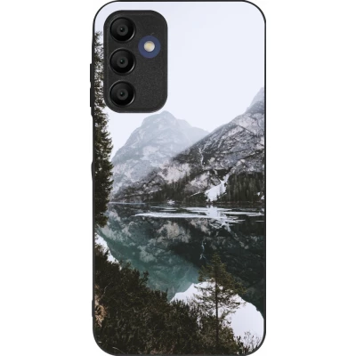 Coque Samsung Galaxy A16 - Silicone rigide noir Winter 22 snowy mountain and lake