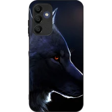 Coque Samsung Galaxy A16 - Silicone rigide noir Wolf Shape