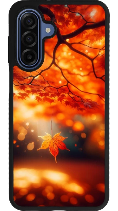 Samsung Galaxy A17 Case Hülle - Silikon schwarz Herbst Magisch Orange