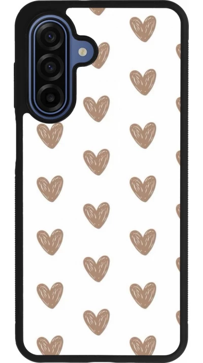 Coque Samsung Galaxy A17 - Silicone rigide noir Autumn 2024 brown hearts