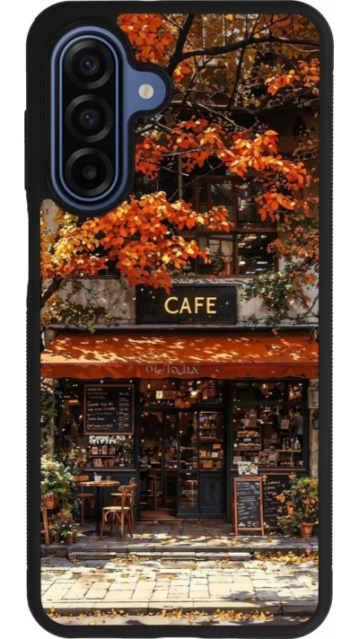 Coque Samsung Galaxy A17 - Silicone rigide noir Autumn 25 Coffee shop
