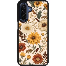 Coque Samsung Galaxy A17 - Silicone rigide noir Autumn 25 Flower pattern
