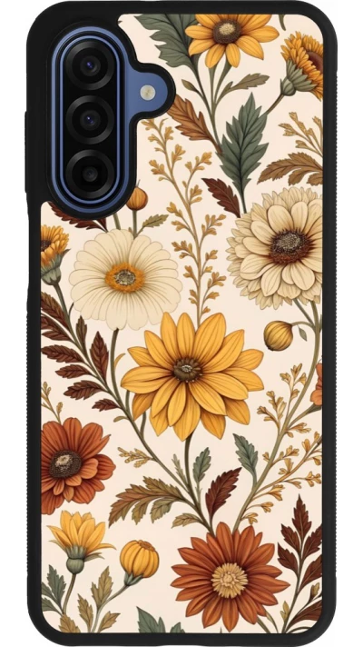 Coque Samsung Galaxy A17 - Silicone rigide noir Autumn 25 Flower pattern