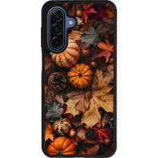 Coque Samsung Galaxy A17 - Silicone rigide noir Autumn 25 Pumpkin