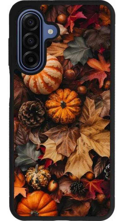Coque Samsung Galaxy A17 - Silicone rigide noir Autumn 25 Pumpkin