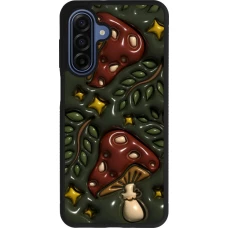 Coque Samsung Galaxy A17 - Silicone rigide noir Autumn 26 3D mushrooms