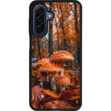 Samsung Galaxy A17 Case Hülle - Silikon schwarz Autumn 26 Mushrooms in the woods