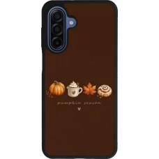 Samsung Galaxy A17 Case Hülle - Silikon schwarz Autumn 26 Pumpkin season