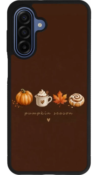 Samsung Galaxy A17 Case Hülle - Silikon schwarz Autumn 26 Pumpkin season
