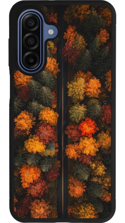 Samsung Galaxy A17 Case Hülle - Silikon schwarz Autumn 26 Road in autumn