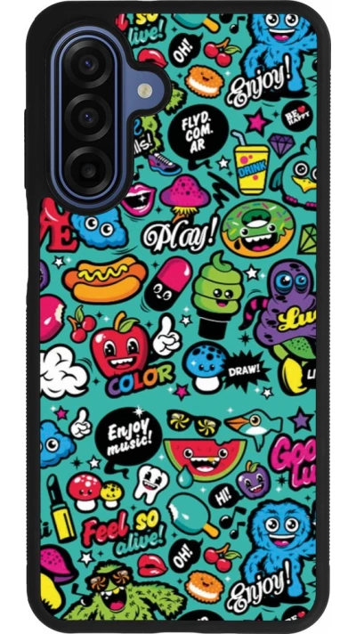 Coque Samsung Galaxy A17 - Silicone rigide noir Cartoons old school