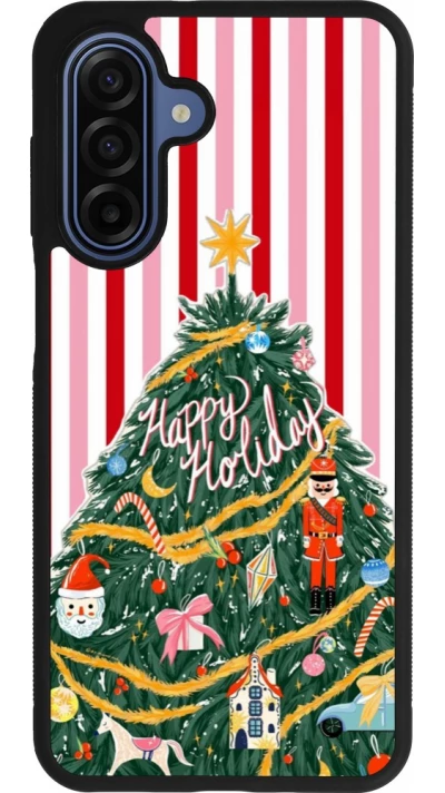 Coque Samsung Galaxy A17 - Silicone rigide noir Christmas 25 Happy Holiday
