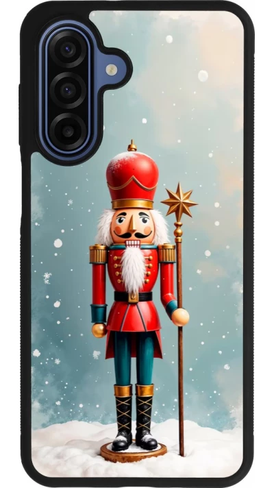 Coque Samsung Galaxy A17 - Silicone rigide noir Christmas 25 Nutcracker Snow
