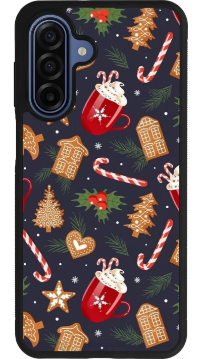 Coque Samsung Galaxy A17 - Silicone rigide noir Christmas 25 Pattern Gingerbread House