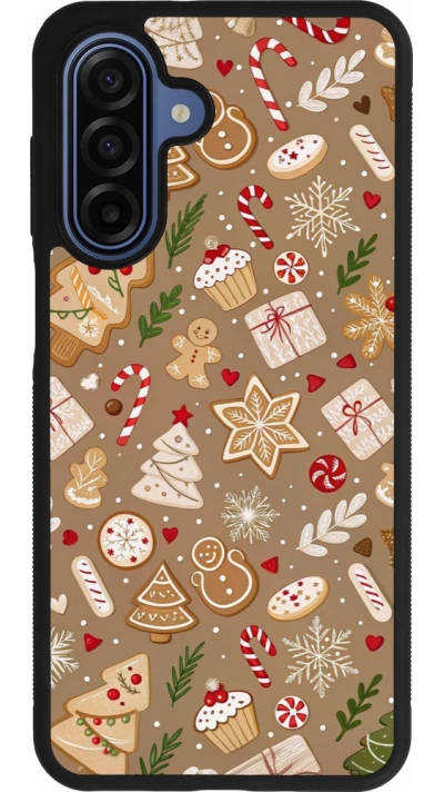 Coque Samsung Galaxy A17 - Silicone rigide noir Christmas 25 Pattern Ginger Cookie
