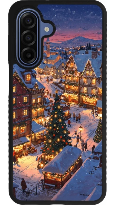 Coque Samsung Galaxy A17 - Silicone rigide noir Christmas 25 Xmas Village