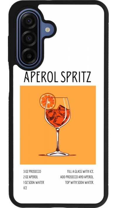 Coque Samsung Galaxy A17 - Silicone rigide noir Cocktail recette Aperol Spritz