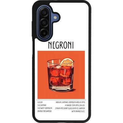 Samsung Galaxy A17 Case Hülle - Silikon schwarz Cocktail Rezept Negroni