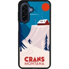 Coque Samsung Galaxy A17 - Silicone rigide noir Crans-Montana Cabane